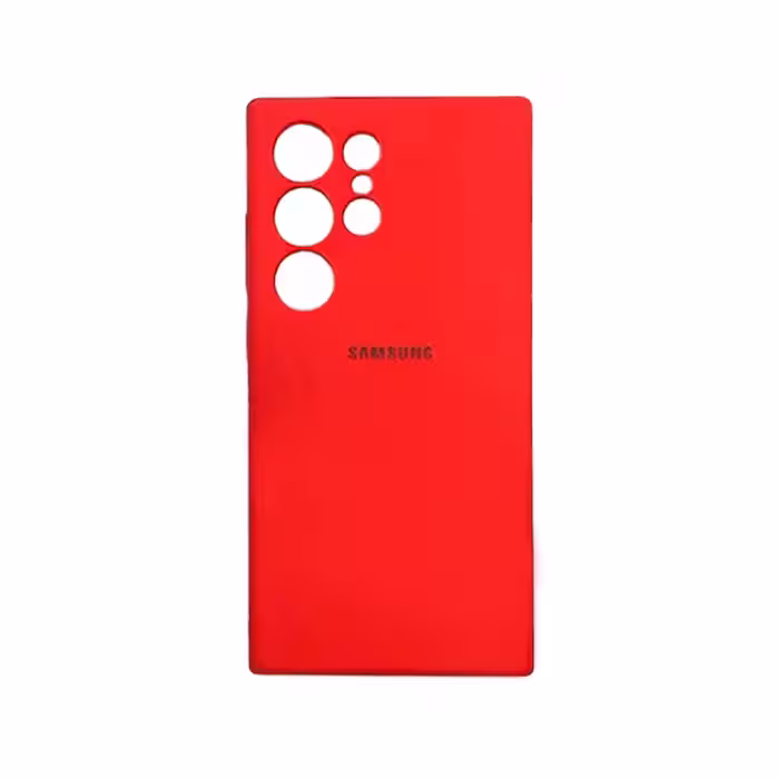 کاور سیلیکونی پاک کنی SAMSUNG S24 Ultra رنگ قرمز روشن