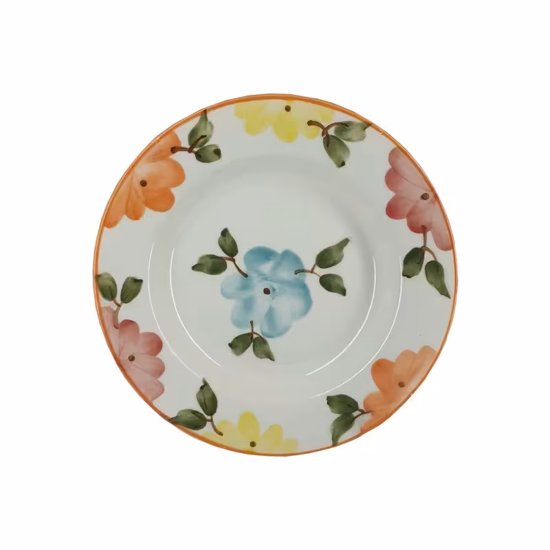 بشقاب سرامیکی مدل خورش خوری طرح بهار گل ها

