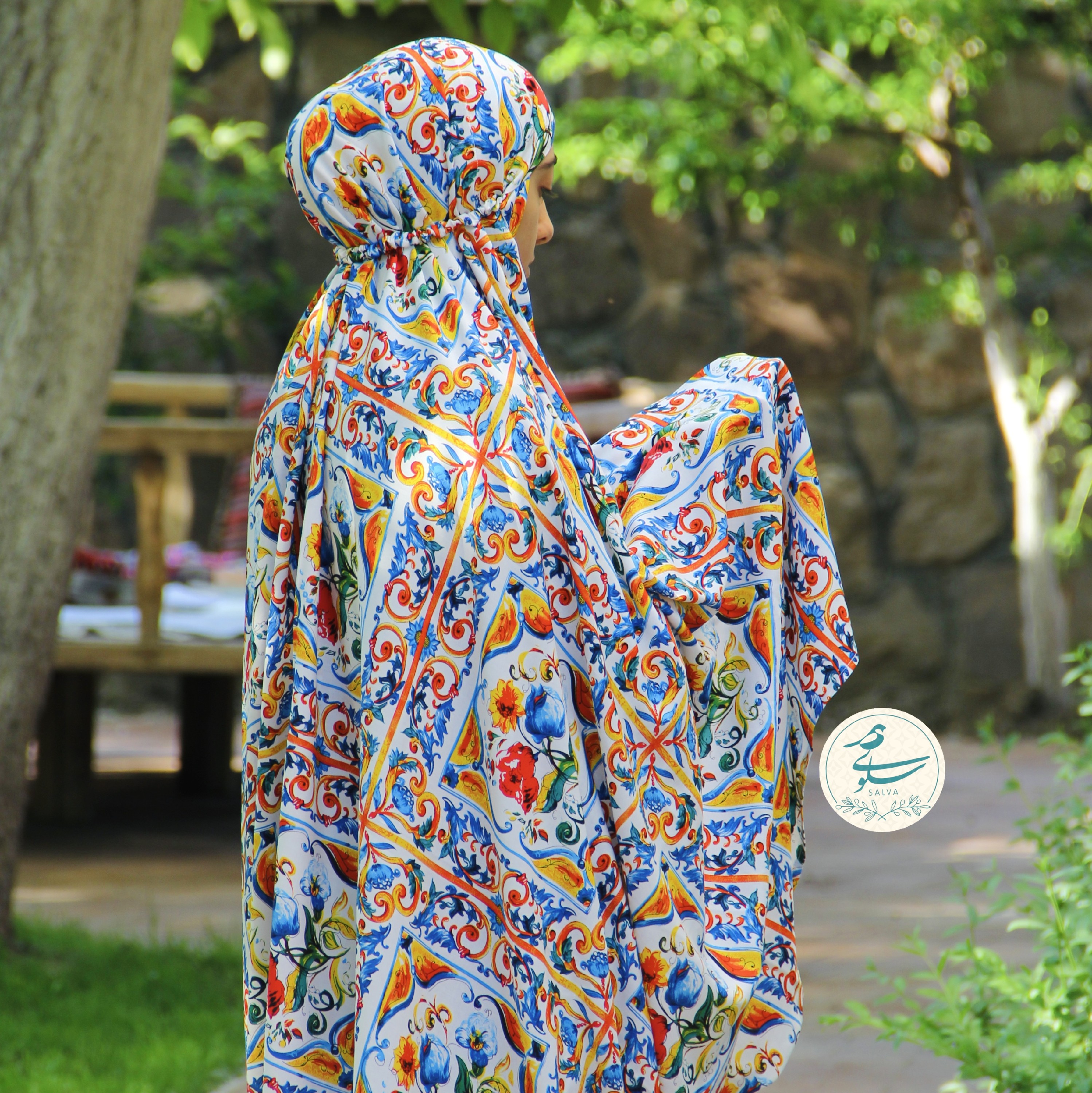 چادر نماز کیسه ای-طرح 30