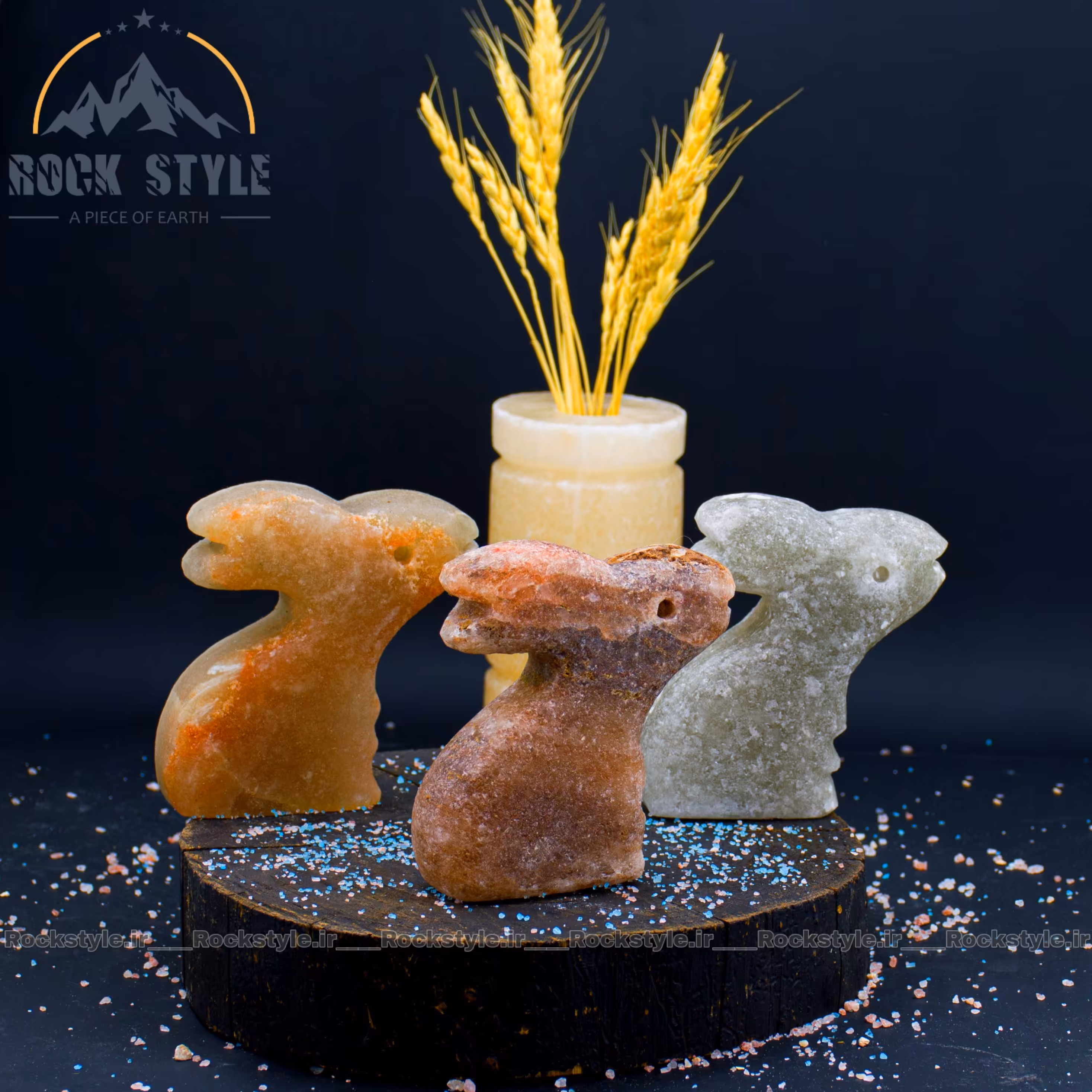 سنگ نمک خرگوش دکوراتیو 