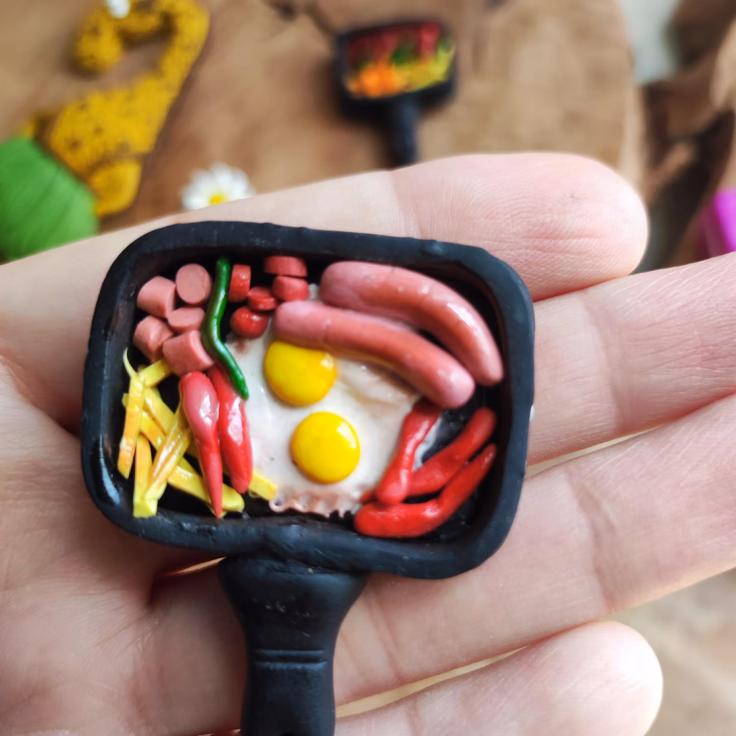 مگنت ماهیتابه  نیمرو و مخلفات