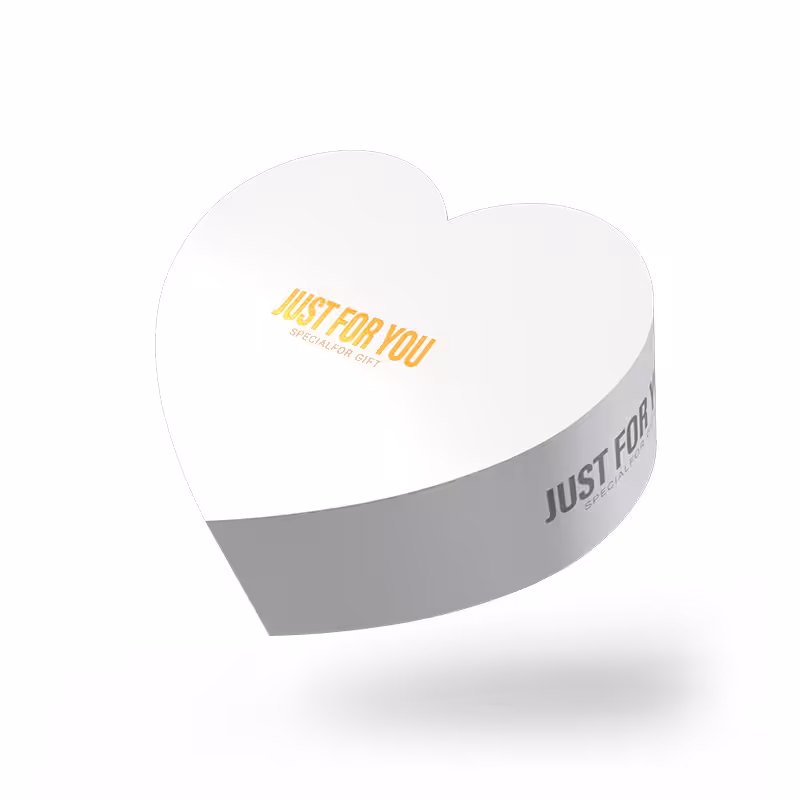 هارد باکس قلبی کلاسیک با ارتفاع 5.5، رنگ خاکستری و ظرف داخلی تک شبکه - پک 30 عدد