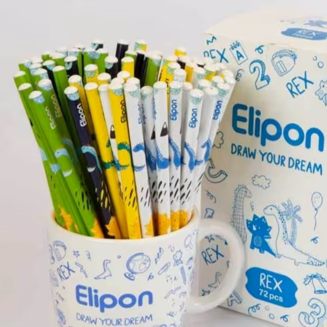 مداد مشکی فانتزی الیپون طرح دایناسور