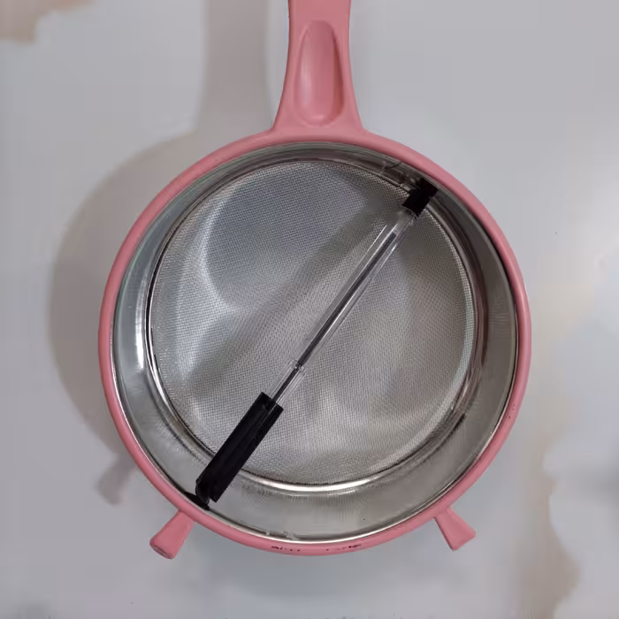 الک  رنگ صورتی  همراه   با قلاب برای ایستایی رو ظرف