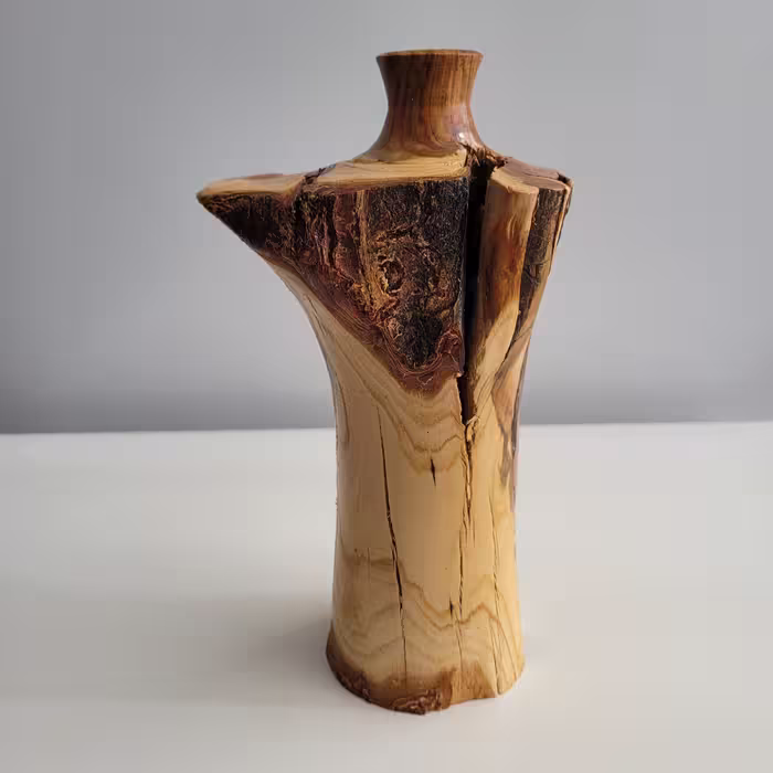 گلدان چوبی رستیک