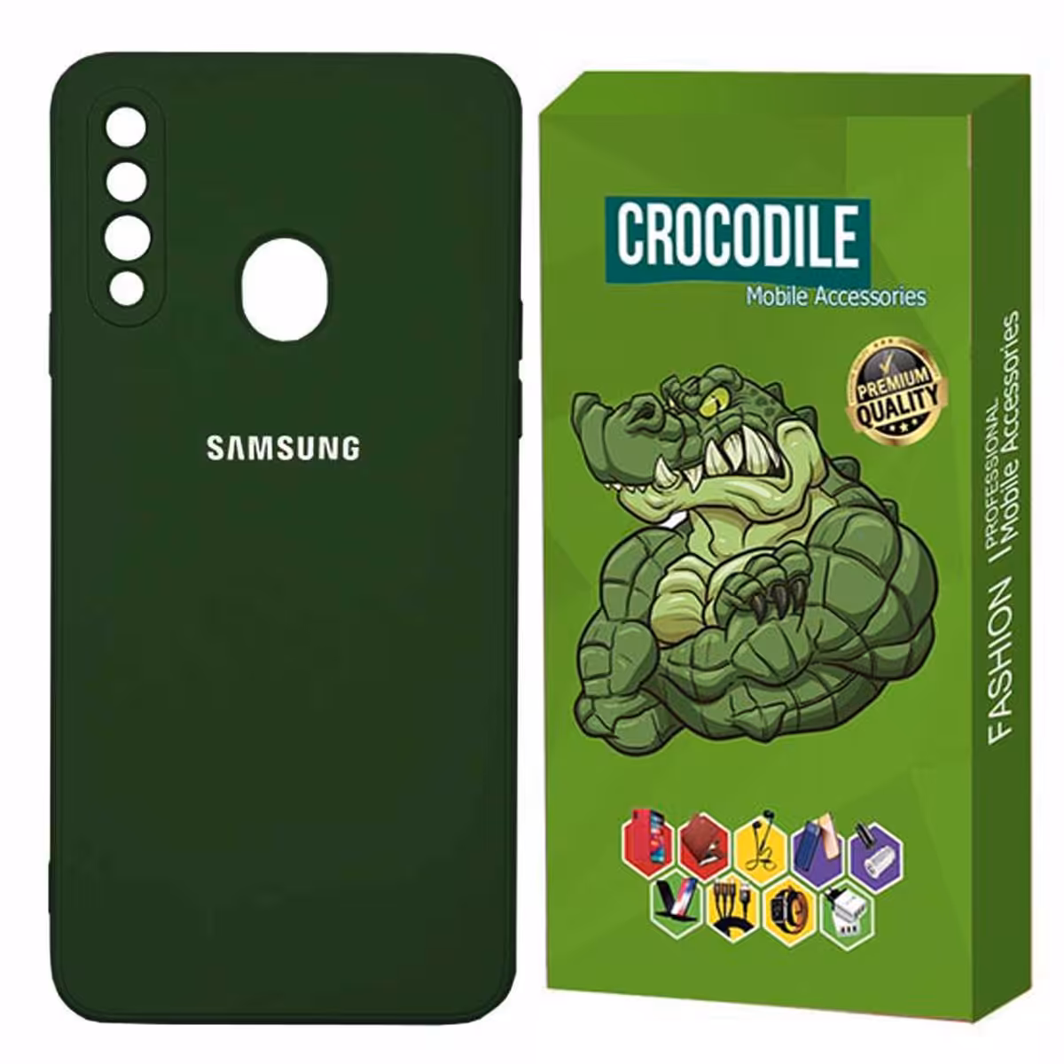 کاور سیلیکونی کروکودیل مناسب برای گوشی سامسونگ Galaxy A20S