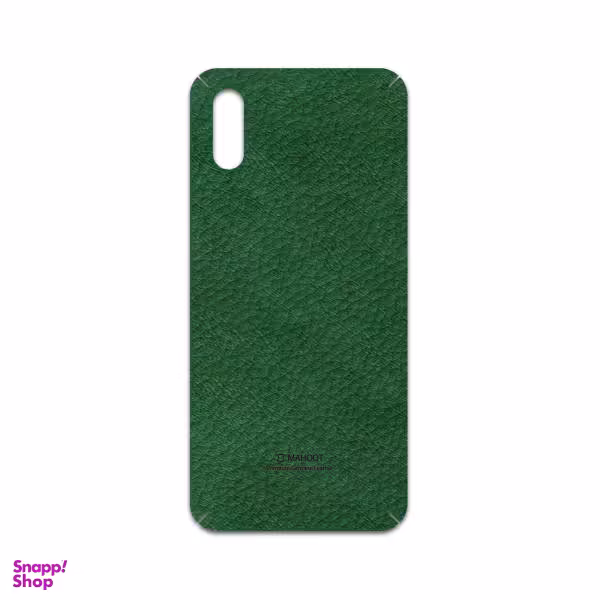 برچسب پوششی ماهوت مدل Green-Leather مناسب برای گوشی موبایل شیایومی Redmi 9A