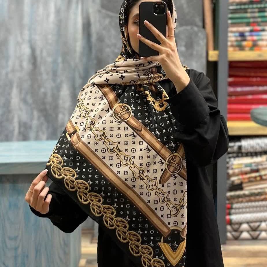 روسری زنانه نخی قواره 140