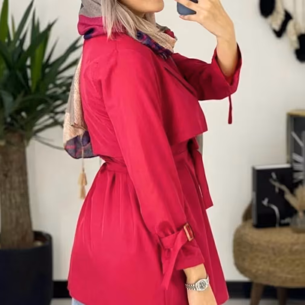 مانتو اسپرت شیک فری سایز رنگ بندی زیبا 