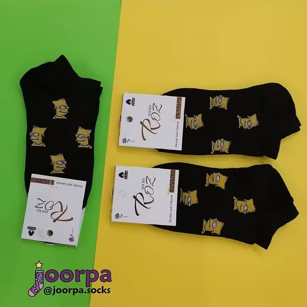 جوراب مچی طرح سیمپسونها