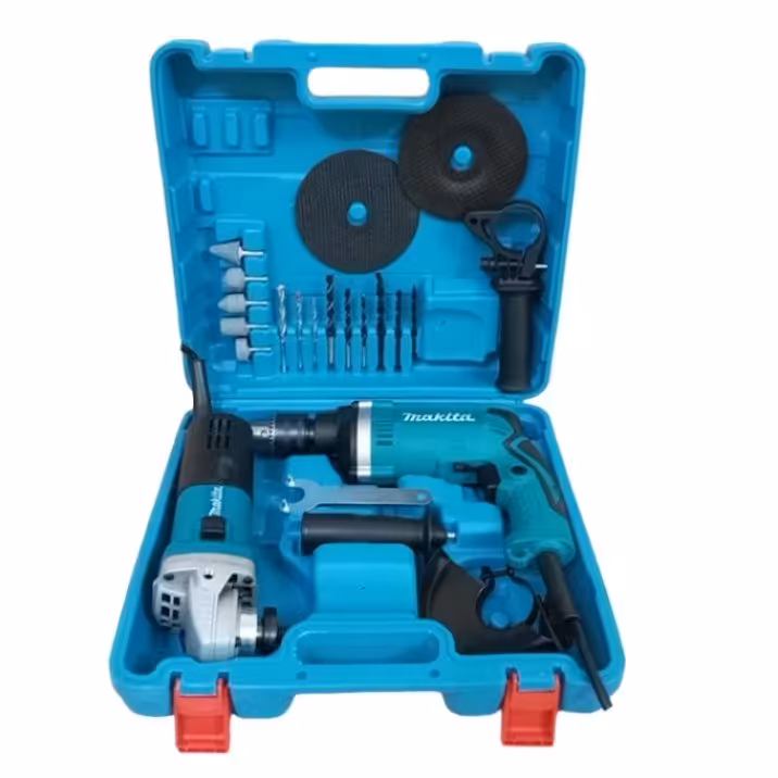 دریل چکشی ماکیتا مدل HP1630 با  مینی فرز ماکیتا