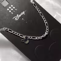 دستبند کارتیر میکی موس جنس استیل دستبند تینیجری  دستبند نقره ای دستبند زنجیری دستبند استیل رنگ ثابت دستبند فانتزی دستبند