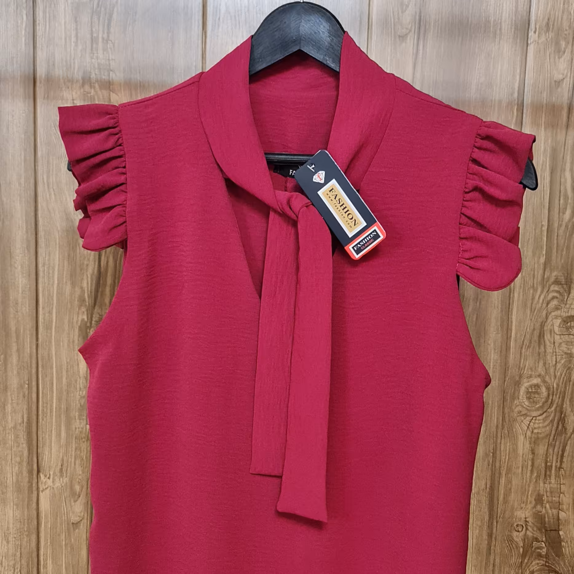 شومیز یقه کرواتی یقه گره ای ابر و بادی   