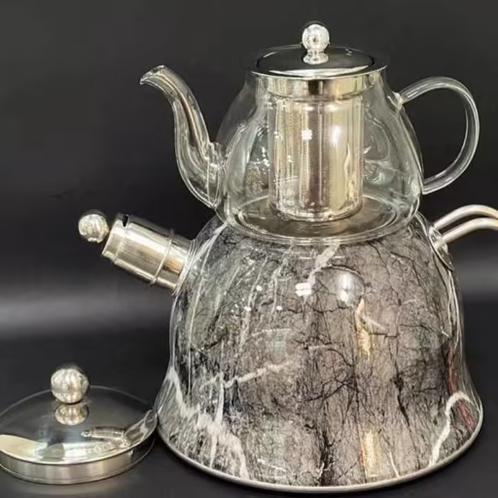 کتری قوری دالتون  طرح سنگ ماربل