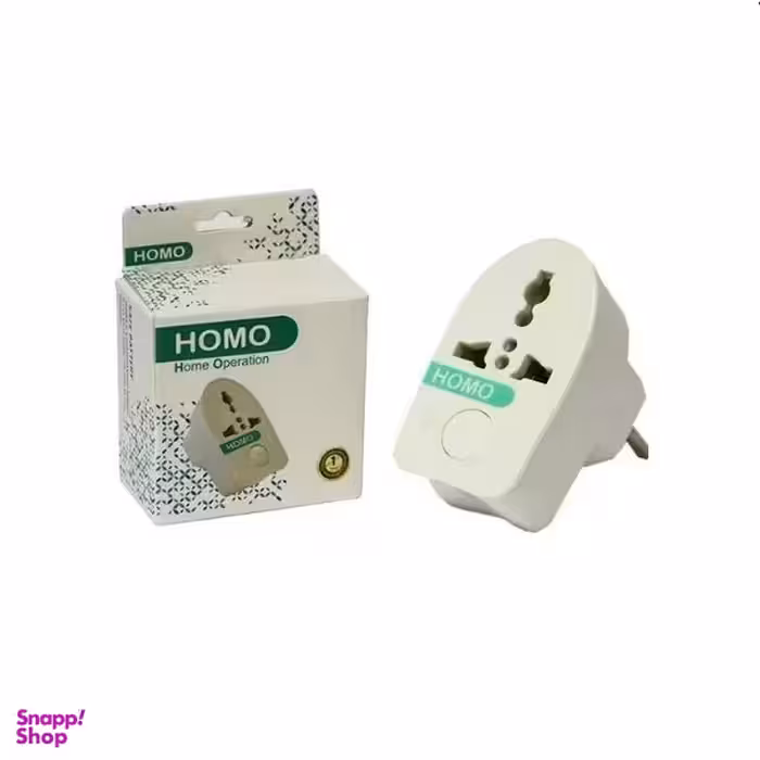 مبدل برق سه به دو هومو مدل تایمر دار