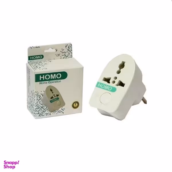 مبدل برق سه به دو هومو مدل تایمر دار