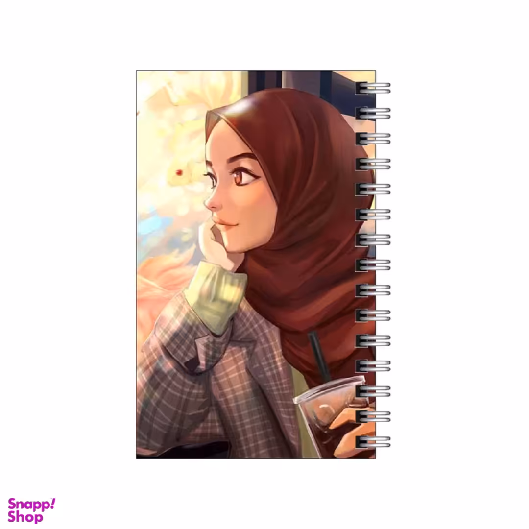 دفترچه یادداشت 60 برگ مدل to do list طرح دختر و کافه و رویا کد 7585645