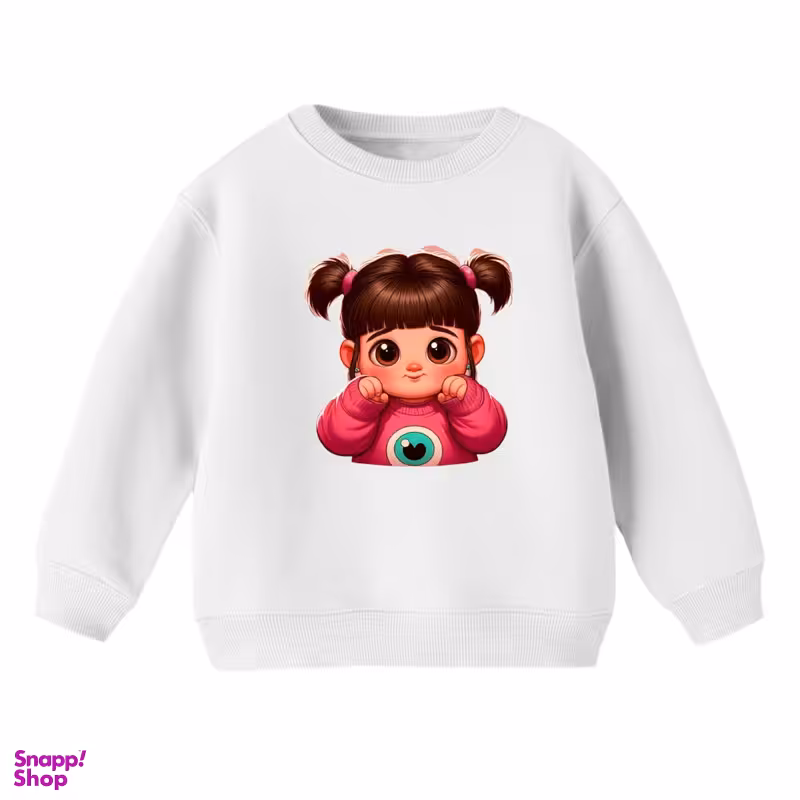 سویشرت بچگانه مدل دخترک تپل رنگ سفید