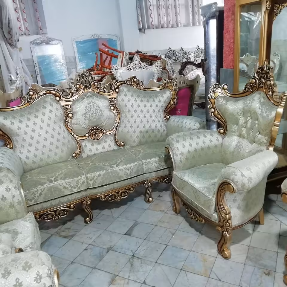 مبل سلطنتی مدل تاج عروس 7 نفره