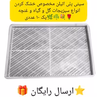 سینی خشک کن پلی اتیلن گل و غنچه 10 عددی و سبزیجات و میوه پسکرایه 
