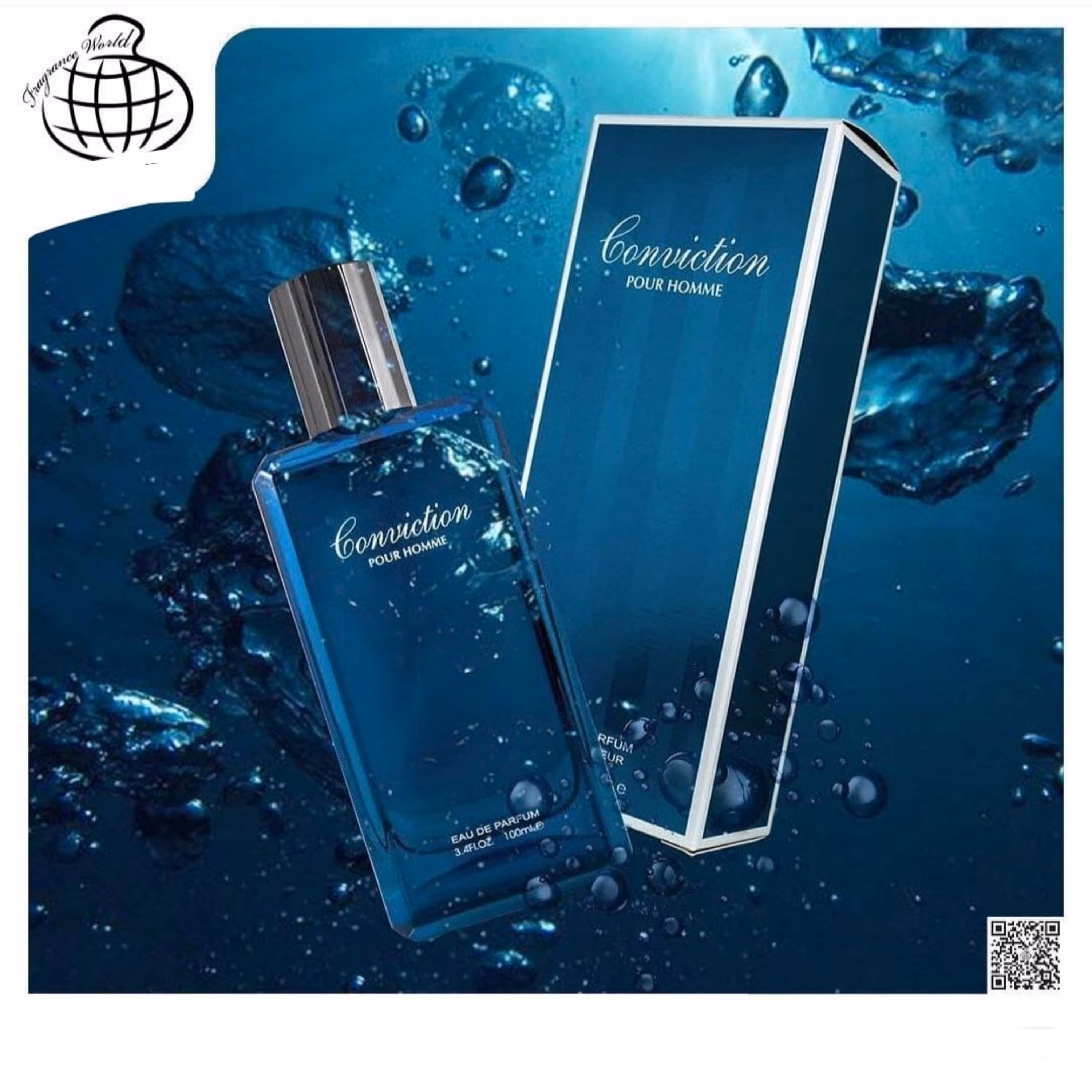 ادو پرفیوم مردانه فراگرنس ورد مدل کانویکیشن پور هوم 