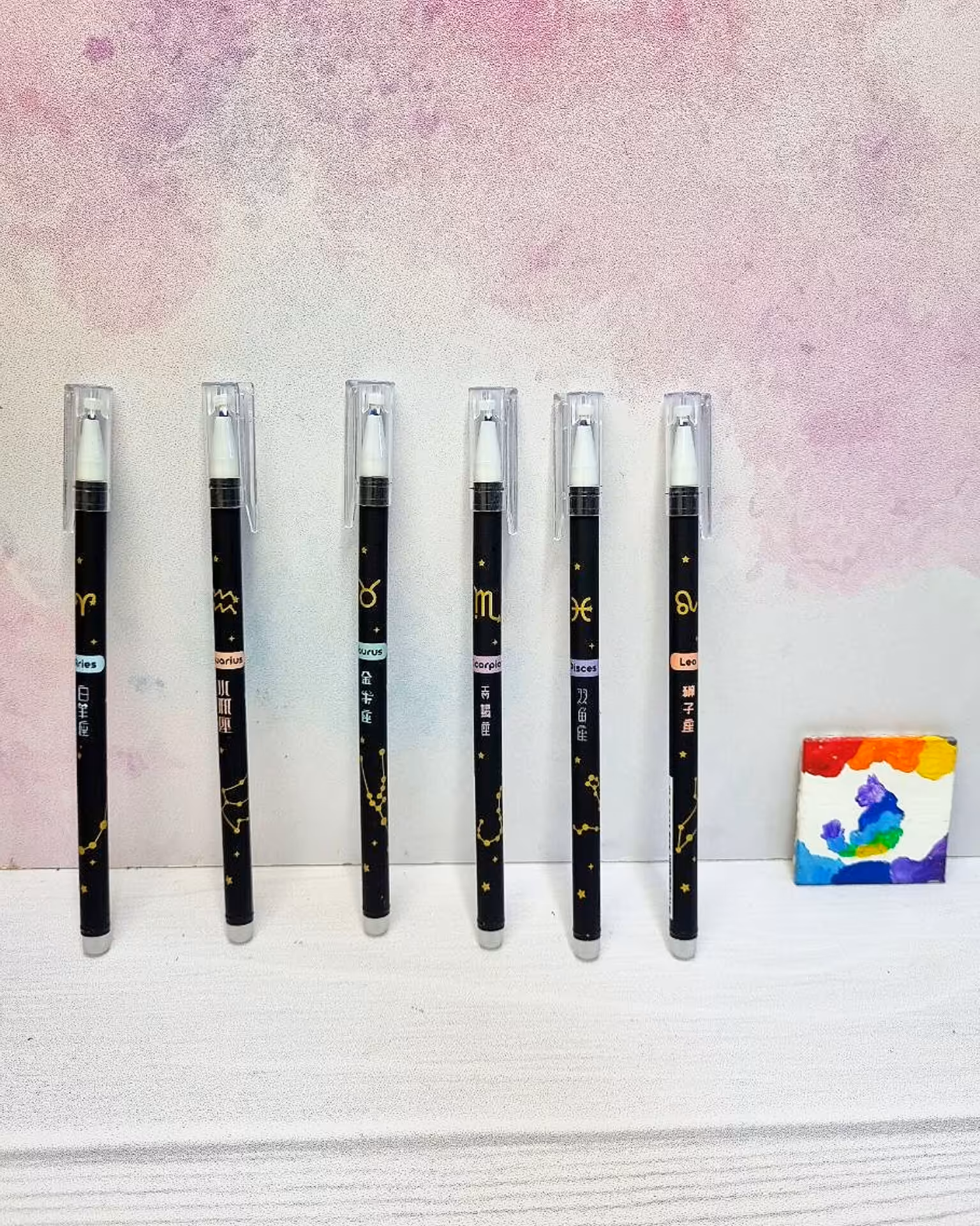 روان نویس پاک کن دار حرارتی طرح ماه تولد با جوهر آبی