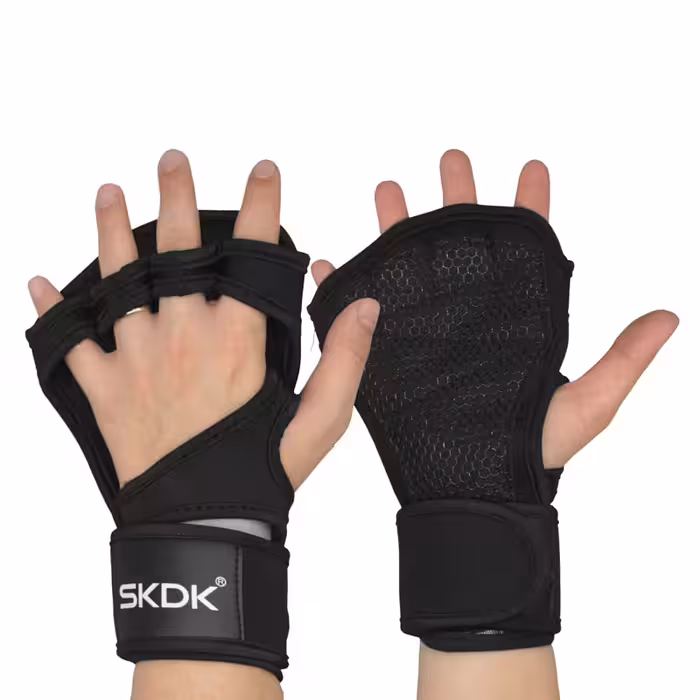 دستکش و محافظ کف دست بدنسازی اس کی دی کی مدل 403D845 مشکی