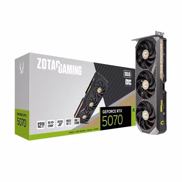 کارت گرافیک زوتک Gaming GeForce RTX 5070 SOLID 12GB