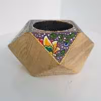 جاشمعی چوبی وارمری طرح الماسی سنتی