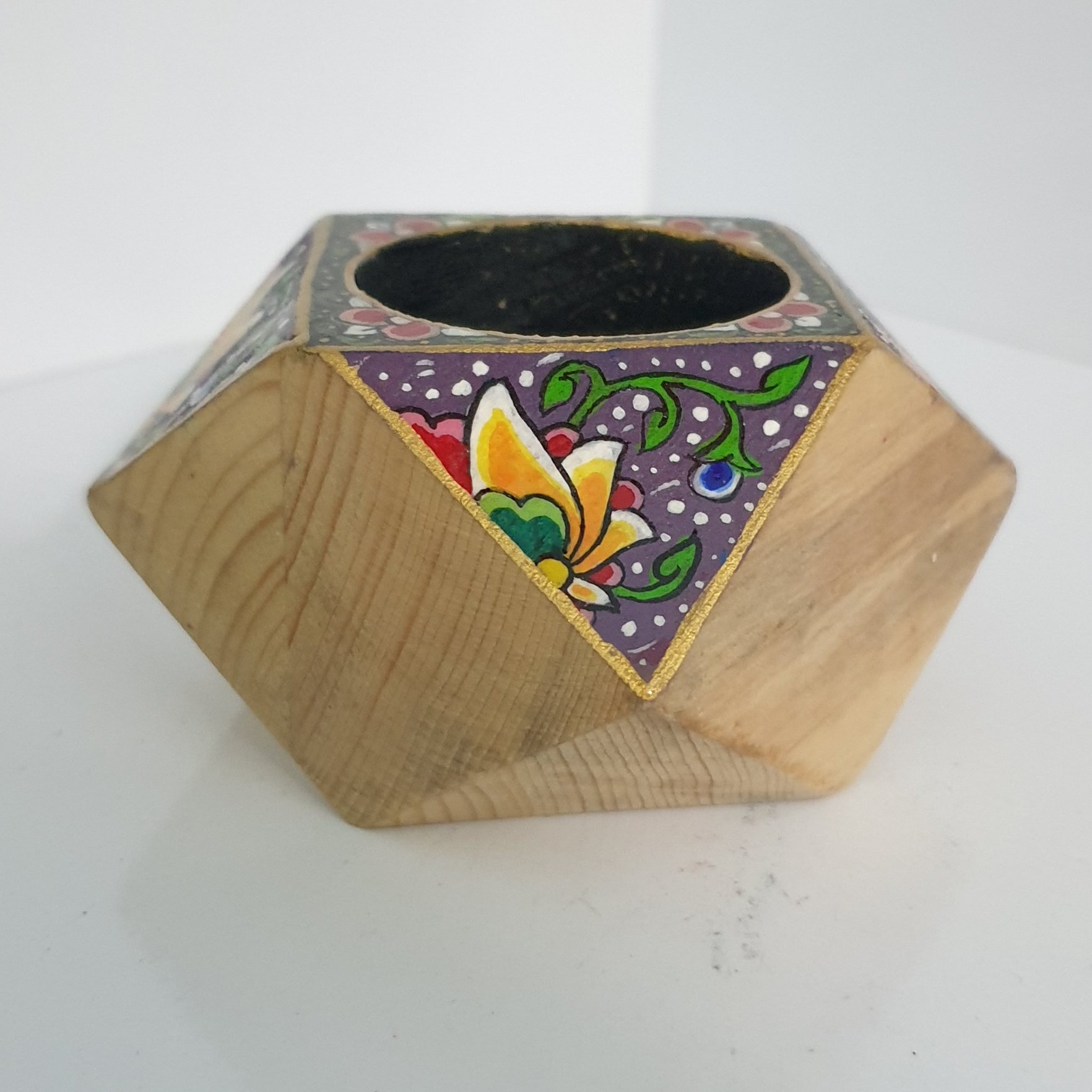 جاشمعی چوبی وارمری طرح الماسی سنتی