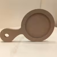 دسته آینه MDF خام طرح دایره همراه اینه