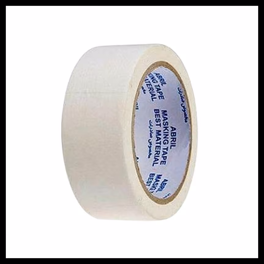 چسب نواری کاغذی پهن 4 سانت 30 یارد آپریل تک حلقه