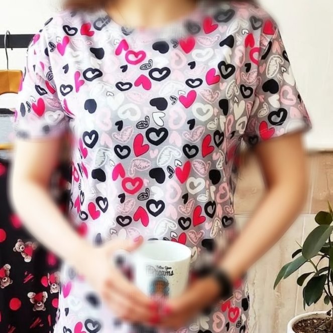 تیشرت وشلوار ست پنبه لاکرا مناسب زنانه