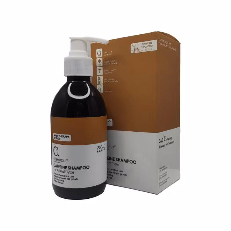 شامپو ضد ریزش کازموسپ مدل کافئین حجم 250mL