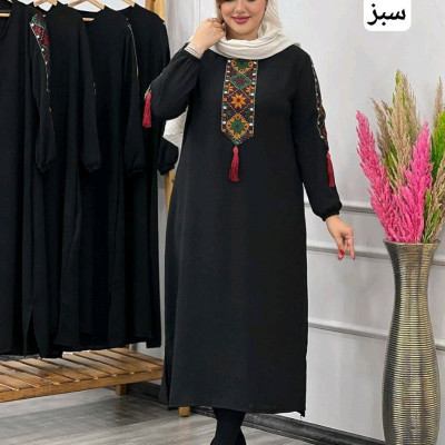 مانتو مجلسی ابروبادی خرجکار سوزن دوزی مدل هایده