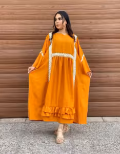 مانتو پیراهنی چین دار