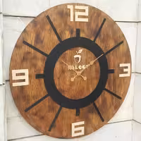 ساعت دیواری چوبی مدل ژوهانسبورگ (Johannesburg) در  سایز 60 موتور تایوانی