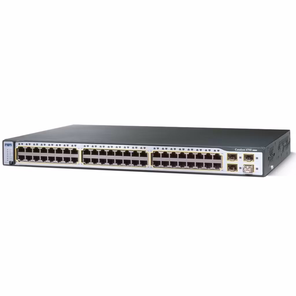 قیمت و خرید سوییچ شبکه مدیریتی 48 پورت سیسکو مدل WS-C3750-48TS-S | نت ران
