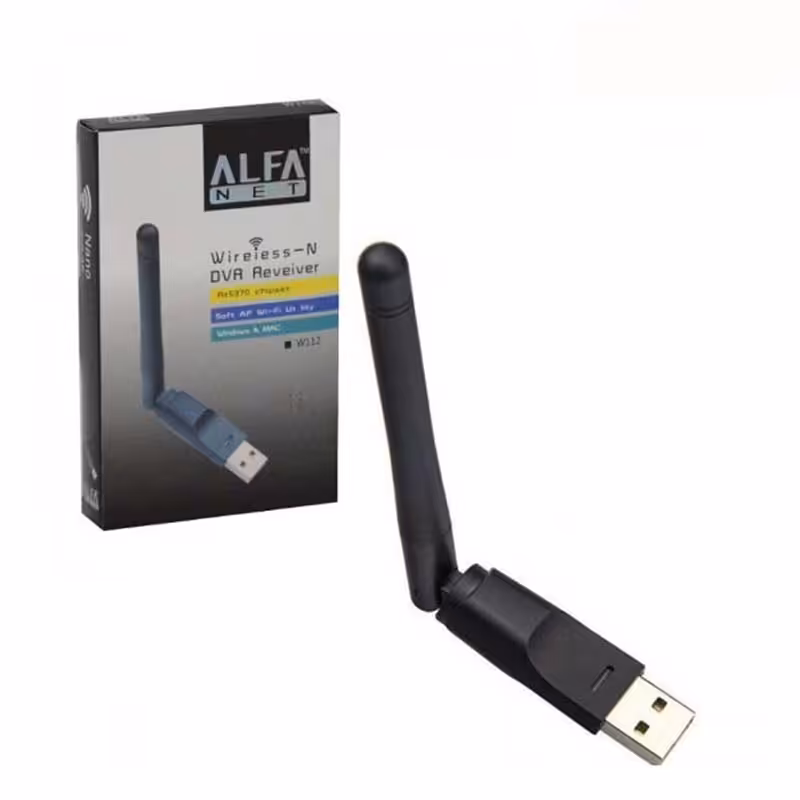 کارت شبکه USB بی سیم آنتن کوتاه آلفا ALFA W112