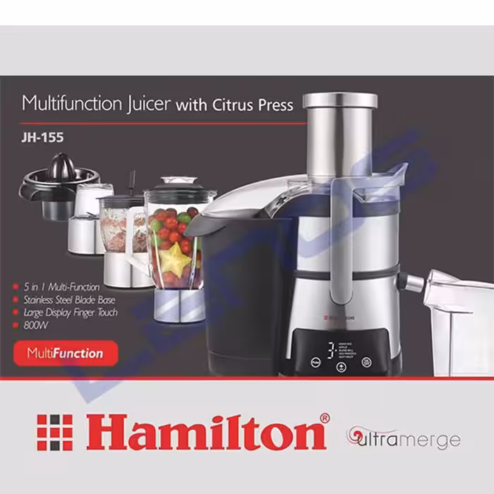 آبمیوه گیر  چند کاره 800 وات همیلتون مدل JH-155