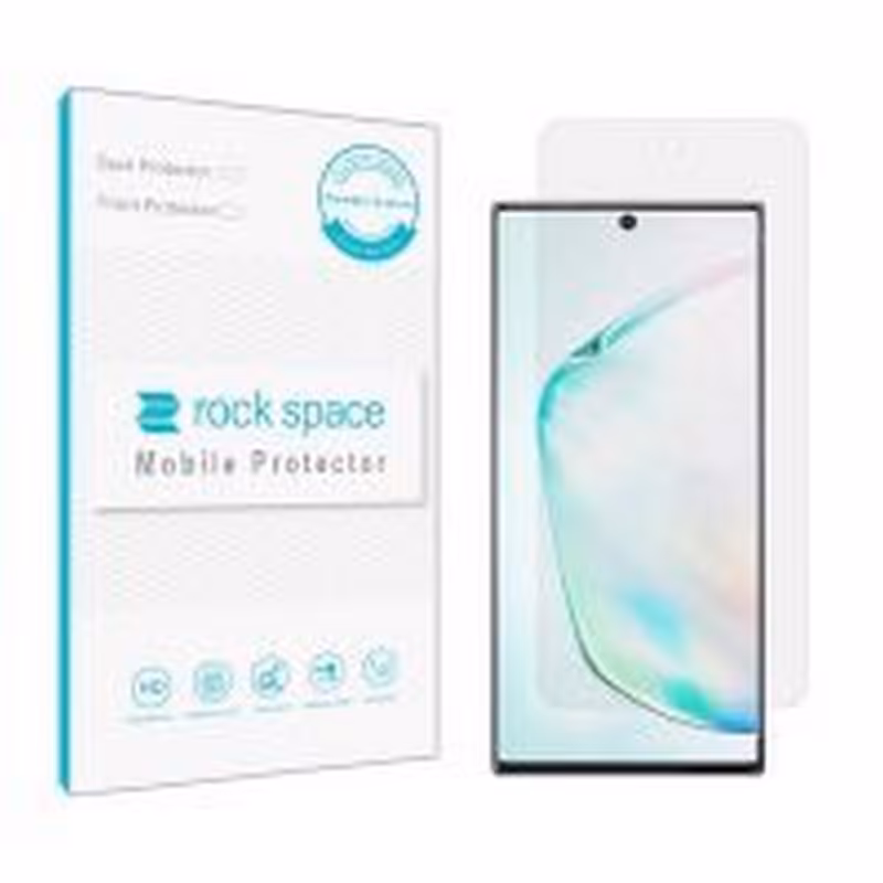 گلس نانو هیدروژل شفاف و ضد ضربه گوشی سامسونگ Galaxy NOTE 10 PLUS برند راک اسپیس