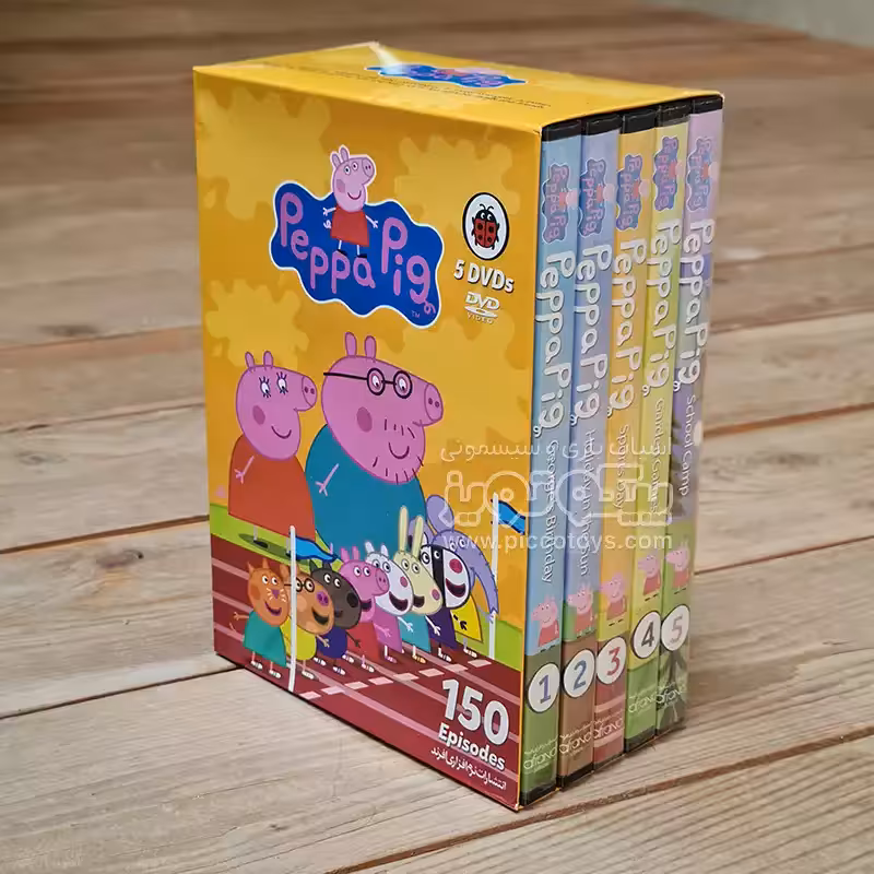 دی وی دی 5 عددی پپاپیگ سری مسابقه dvd peppa pig کد 005019