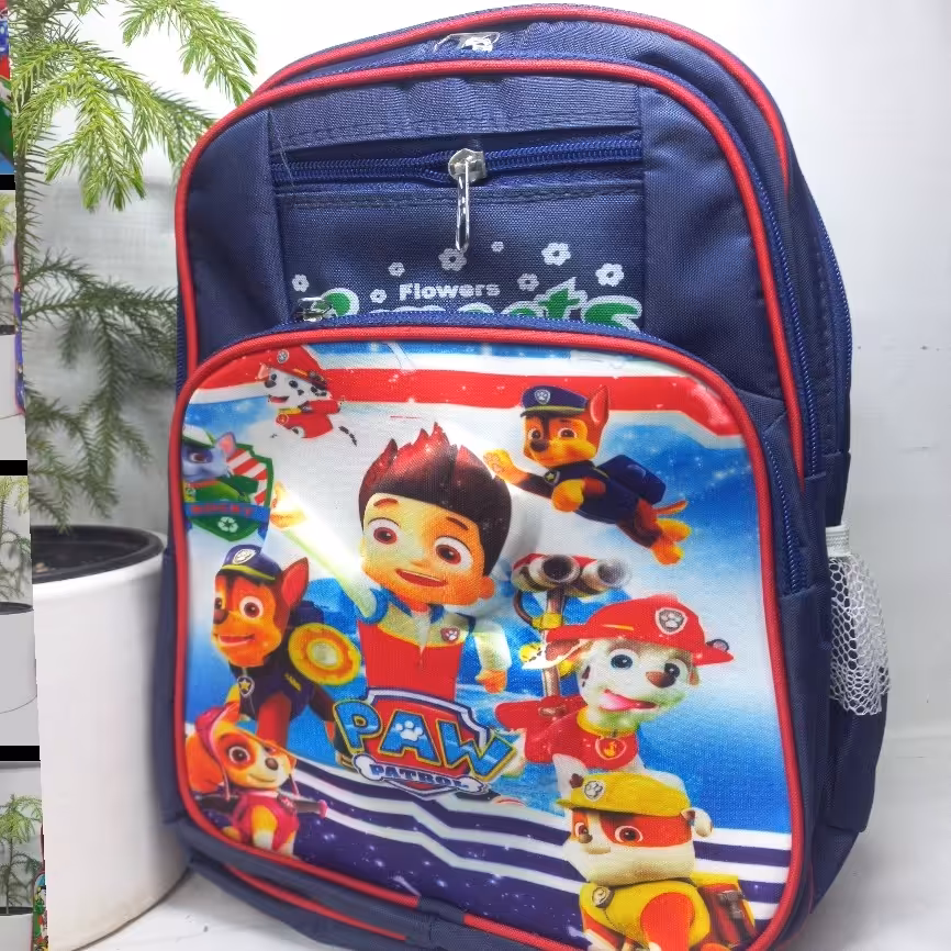 کیف مدرسه ای مدل سگ های نگهبان سرمی