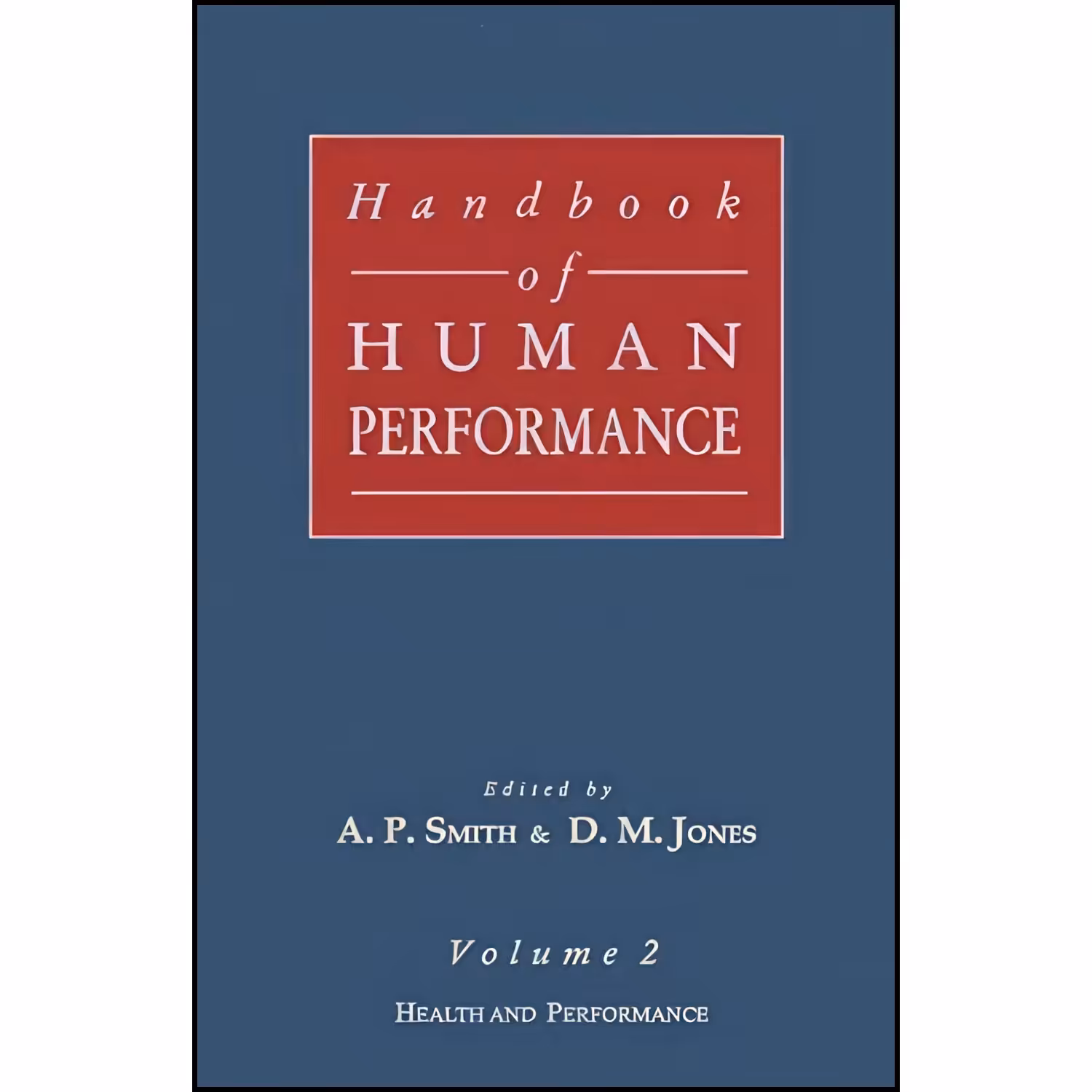 کتاب زبان اصلی Handbook of Human Performance Volume 