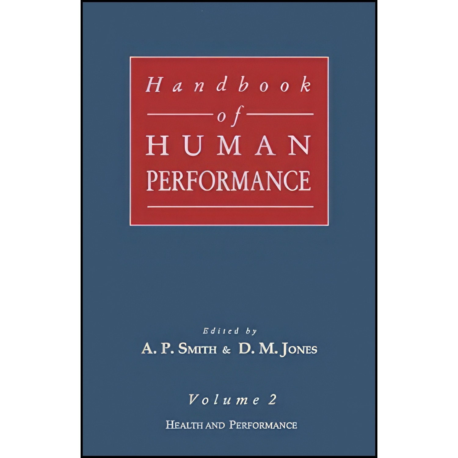 کتاب زبان اصلی Handbook of Human Performance Volume