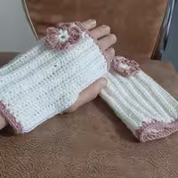 دستکش ساده بدون انگشتی 