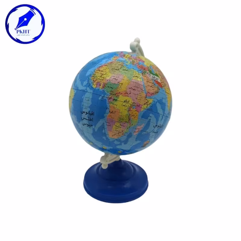 کره جغرافیایی پایه پلاستیکی سایز 13