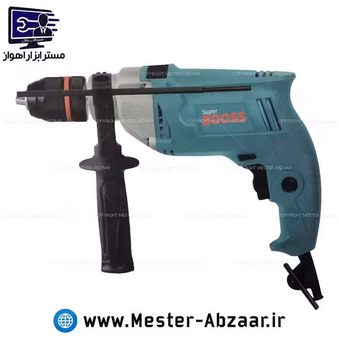 دریل 13 اتوماتیک چکشی برقی سوپر باس خانگی  مدل SUPER BOOSS 6513