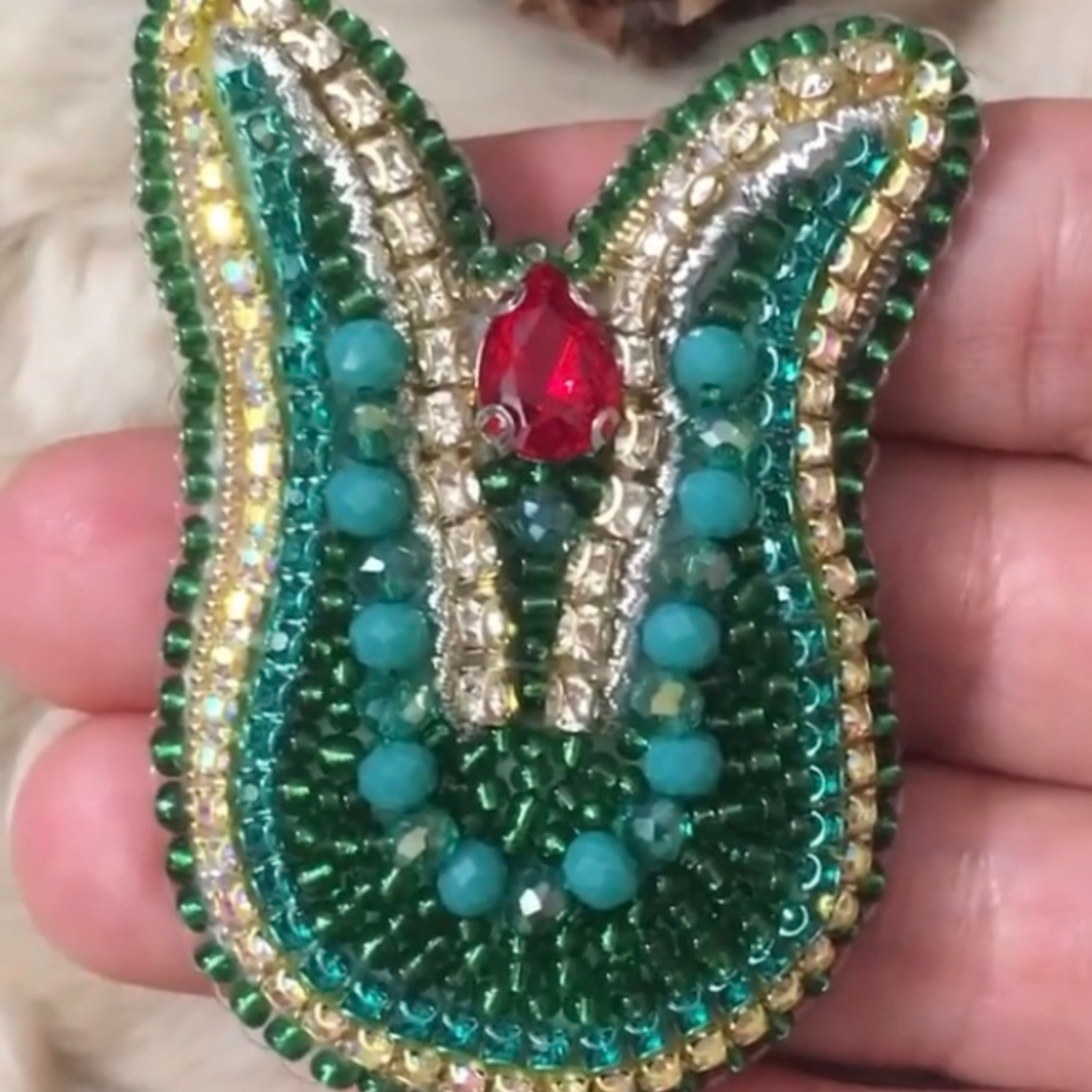 گلسینه جواهردوزی گل رز