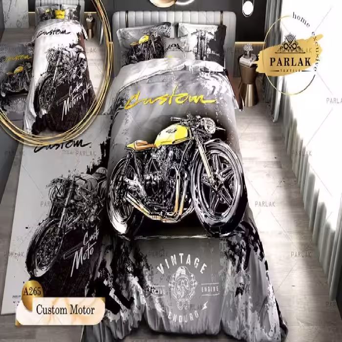 سرویس روتختی پارلاک کد A-265 یکنفره 5 تکه دو رو 